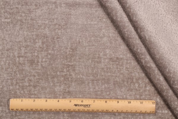 Crypton Hesse High Performance Woven Chenille Upholstery Fabric in Grey