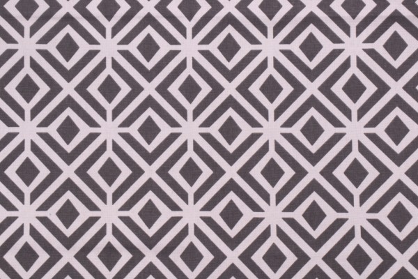 Covington Rupert Printed Cotton Drapery Fabric in 94-Ash