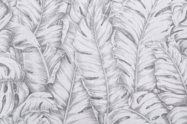 Tommy Bahama Jungle Love Printed Linen Blend Drapery Fabric in Dove