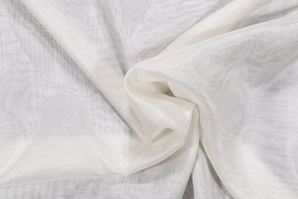 Click for 1.13 Yards Luminous Sheer Woven Drapery Fabric in Ivory Luminous Sheer Woven Drapery Fabric in Ivory