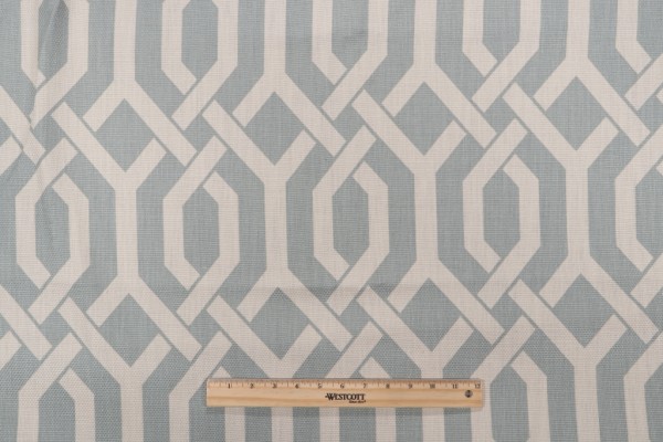 Kaufmann Slick Printed Cotton Drapery Fabric in Marina