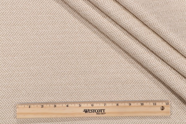 Thibaut Ellis Herringbone W72942 Woven Upholstery Fabric in Almond