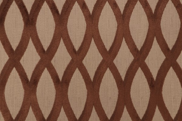 Thibaut Helix Velvet Upholstery Fabric in Brown W7272
