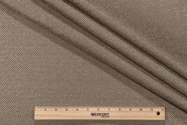 Thibaut Ellis Herringbone W72952 Woven Upholstery Fabric in Bark