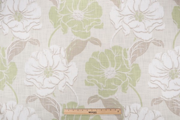 Thibaut Hampton Ponds Printed Linen Blend Drapery Fabric in Neutral F99239
