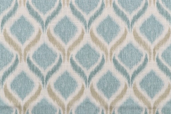 1 Yard Mill Creek Giorgio Printed Linen Blend Drapery Fabric in Fresco