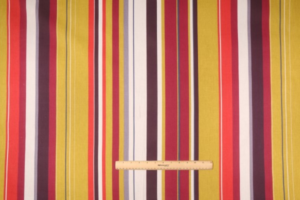 Fabricut Henley Printed Cotton Drapery Fabric in Raspberry