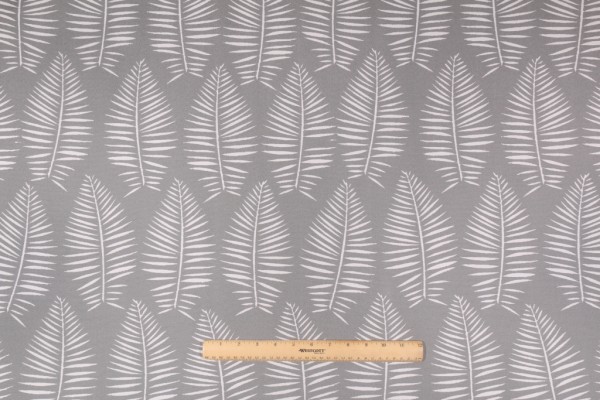 Premier Prints Breeze Printed Polyester Outdoor Fabric in Sea Salt