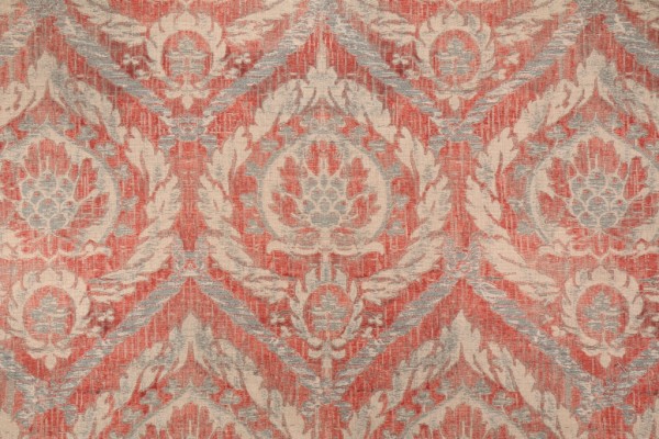 Waverly French Quarter Printed Cotton Drapery Fabric in Rouge