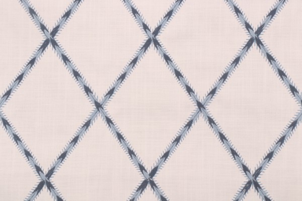Click for 1.13 Yards Waverly Trade Winds Emb Woven Embroidered Decorator Fabric in Porcelain Waverly Trade Winds Emb Woven Embroidered Decorator Fabric in Porcelain