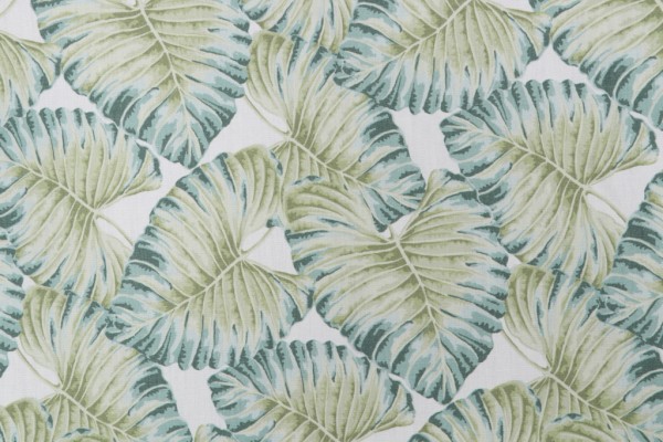 Hamilton Costa Rica Printed Cotton Drapery Fabric in Seaspray 