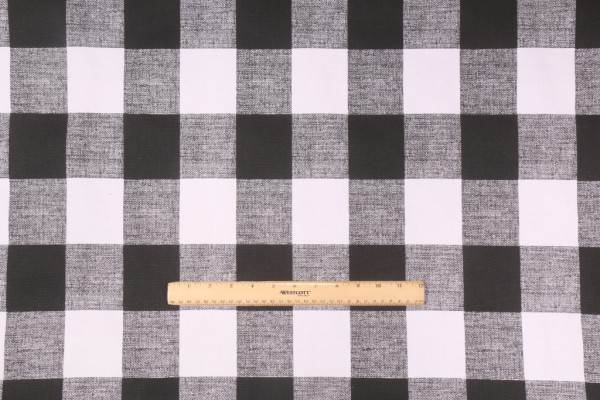 Click for 2.5 Yards Premier Prints Anderson Printed Cotton Drapery Fabric in Black Premier Prints Anderson Printed Cotton Drapery Fabric in Black