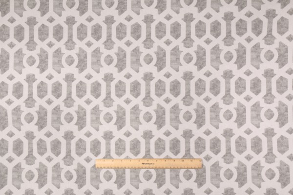Mill Creek Scobey Printed Polyester Outdoor Fabric in Slate