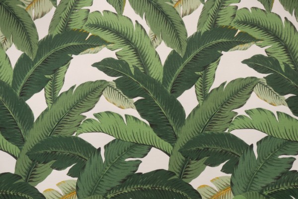 Tommy Bahama Swaying Palms Printed Polyester Outdoor Fabric in Aloe