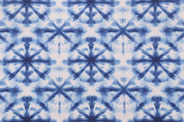 PK Lifestyles Tie Dye Orbs Printed Polyester Outdoor Fabric in Navy