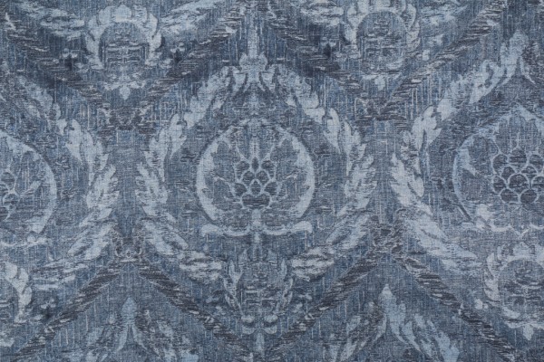 Waverly French Quarter Printed Cotton Drapery Fabric in Midnight