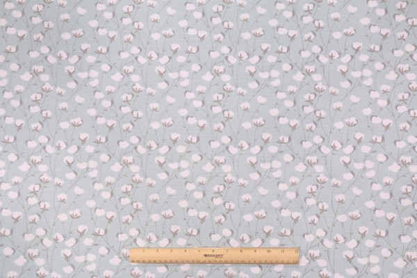 Premier Prints Cotton Belt Printed Cotton Drapery Fabric in Spa Blue