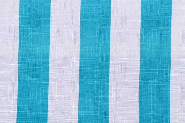 Richloom Classic Stripe Printed Polyester Outdoor Fabric in Turquoise