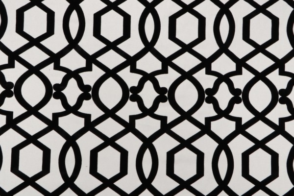 Iman Home Sultana Lattice Flocked Drapery Fabric