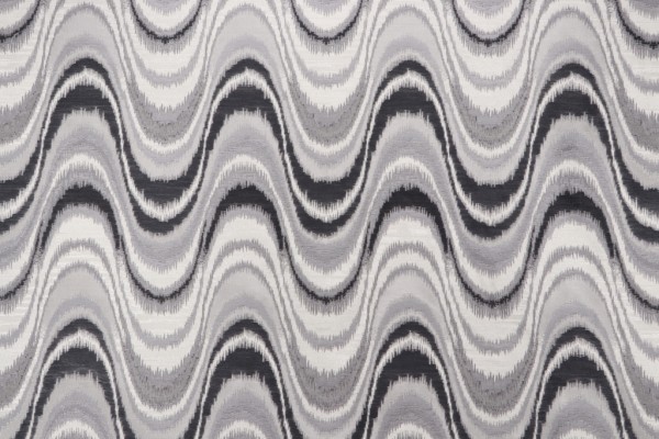 Dream Scene Woven Silk Decorator Fabric in Slate