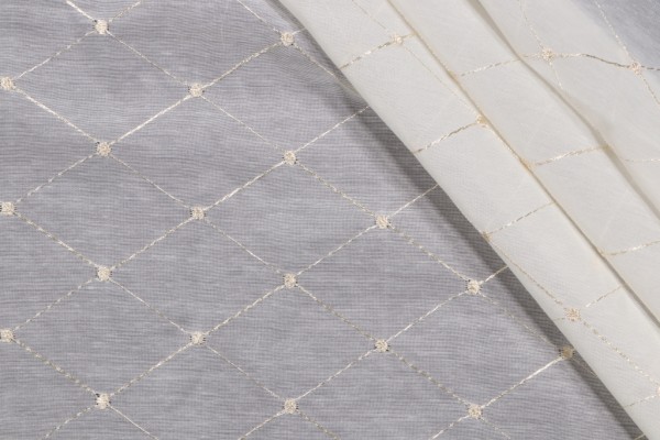 Click for 1.25 Yards Neave Sheer Woven Drapery Fabric in Ivory Neave Sheer Woven Drapery Fabric in Ivory