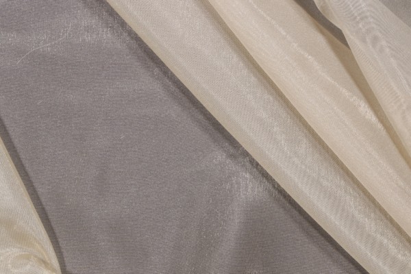 Keller Sheer Woven Drapery Fabric in Vanilla