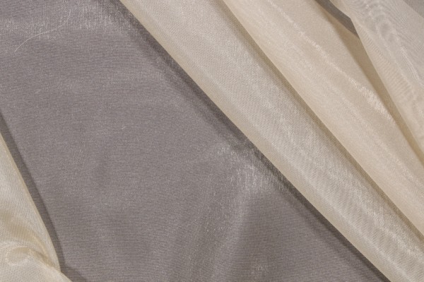 Keller Sheer Woven Drapery Fabric in Vanilla
