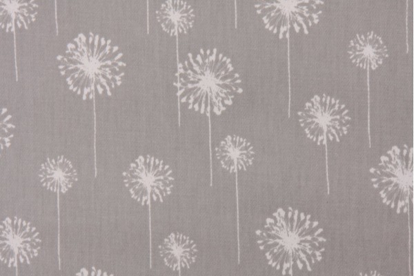Premier Prints Small Dandelion - Twill Printed Cotton Drapery Fabric in Storm