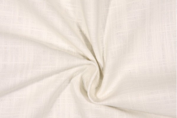 Robert Allen Slubbed Weave Cotton Decorator Fabric in Cream