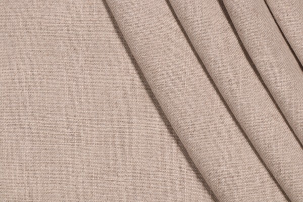 Solid Woven Decorator Fabric in Linen