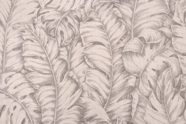 Tommy Bahama Jungle Love Printed Linen Blend Drapery Fabric in Dove