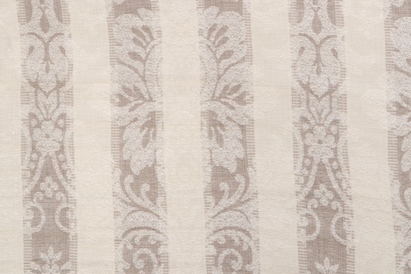 Dartagnan Damask Upholstery Fabric in Blanc