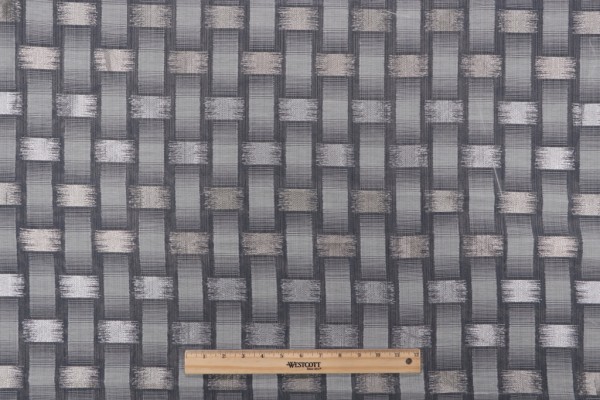 Lewis Woven Sheer Drapery Fabric in Cream
