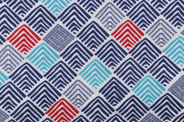 Richloom Belk Printed Polyester Outdoor Fabric in Nautical