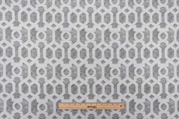 1 Yard Mill Creek Scobey Printed Polyester Outdoor Fabric in Slate