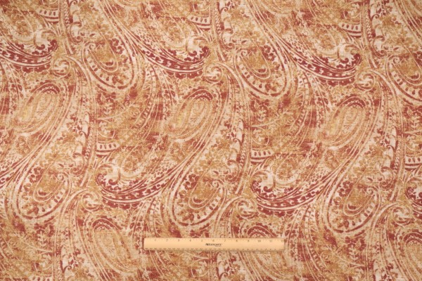 Waverly Fossil Finds Printed Linen Blend Drapery Fabric in Jasper