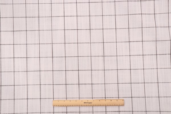 PK Lifestyles Concord Pane Woven Upholstery Fabric in Domino