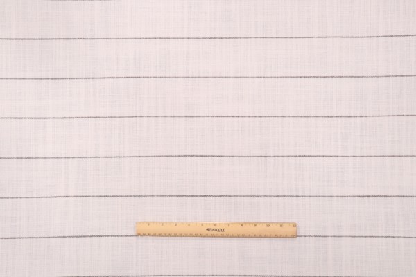 PK Lifestyles Huntington Stripe Performance Plus II Woven Upholstery Fabric in Domino