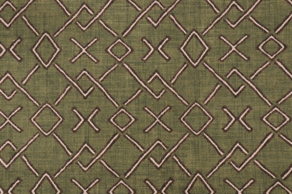 Click for 0.5 Yards PK Lifestyles Malian Geo Printed Linen Blend Drapery Fabric in Fern PK Lifestyles Malian Geo Printed Linen Blend Drapery Fabric in Fern