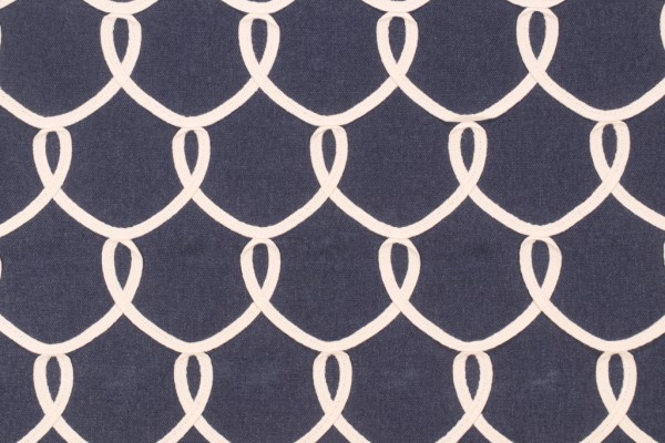 Waverly Penelope Emb Embroidered Decorator Fabric in Indigo