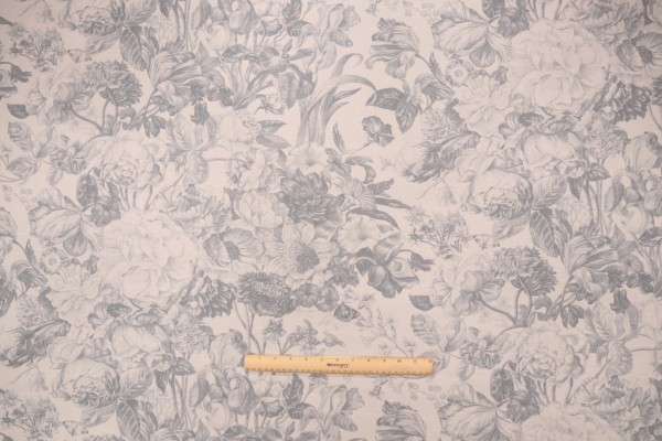 PK Lifestyles Forestry Toile Printed Linen Blend Drapery Fabric in Quarry