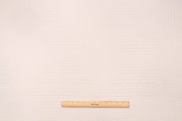 Ellen Degeneres Pollenca Matelasse Decorator Fabric in Coconut