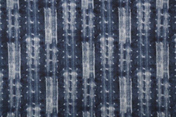 Ellen Degeneres Cap De Pera Printed Cotton Drapery Fabric in Denim