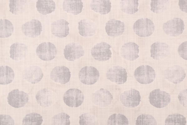Ellen Degeneres Selva Spots Printed Cotton Drapery Fabric in Smoke
