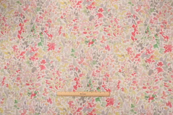 PK Lifestyles Pretty Palette Printed Cotton Drapery Fabric in Spring