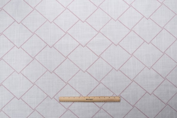 Valiant Fabrics Illuminate Embroidered Drapery Fabric in Blush