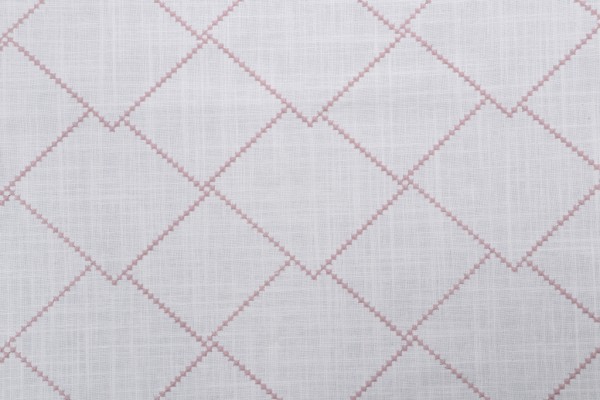 Valiant Fabrics Illuminate Embroidered Drapery Fabric in Blush