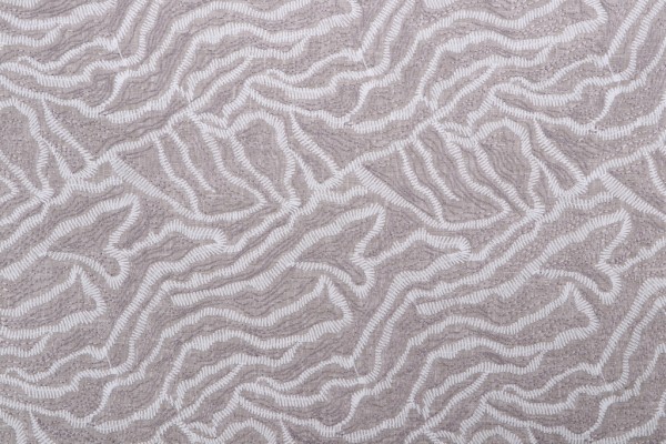 Valiant Fabrics Paradox Embroidered Drapery Fabric in Stone