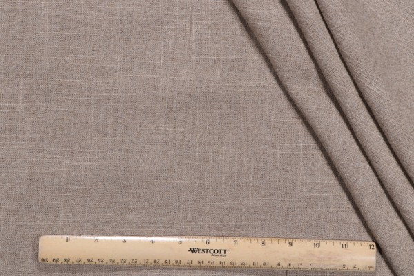 Covington Jefferson Linen Drapery Fabric in 02-Greige