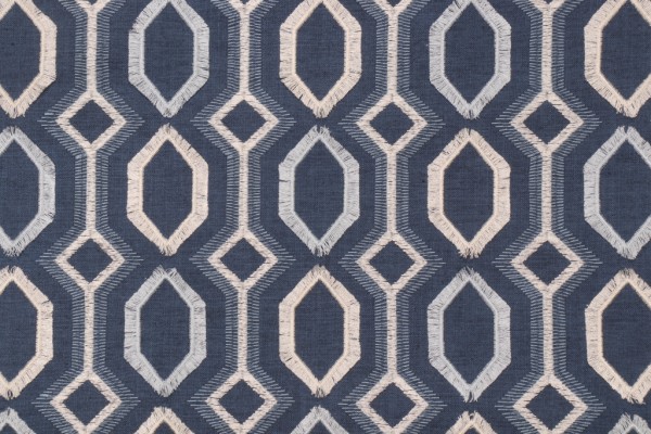 Click for 0.88 Yards Waverly Maisie Emb Embroidered Drapery Fabric in Denim Waverly Maisie Emb Embroidered Drapery Fabric in Denim